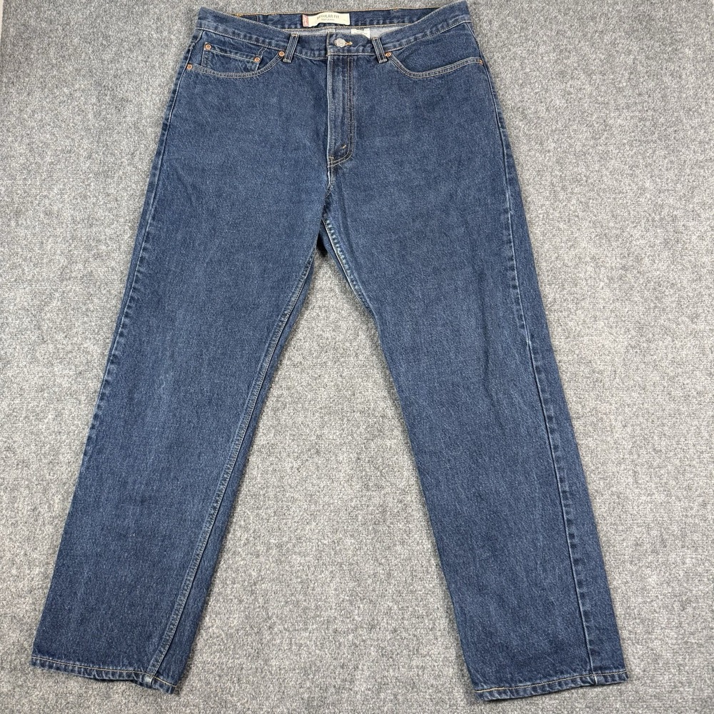👖 Vintage Levi's 505 Regular Fit Jeans Mens 38x30 Made in USA Dark Wash Blue